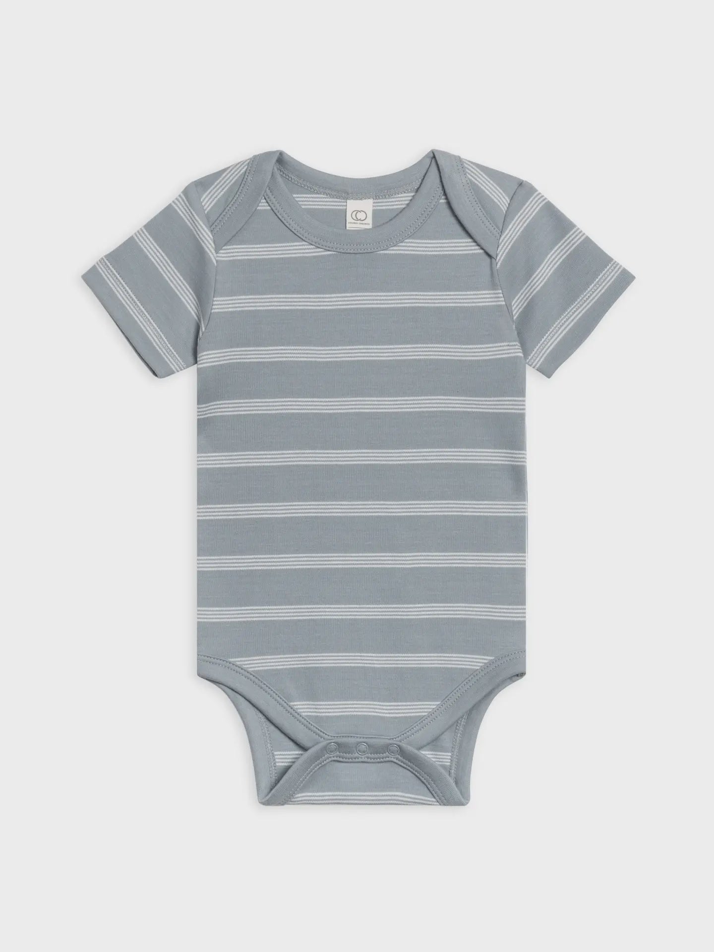Organic Baby Afton Bodysuit - Drew Stripe / Mist