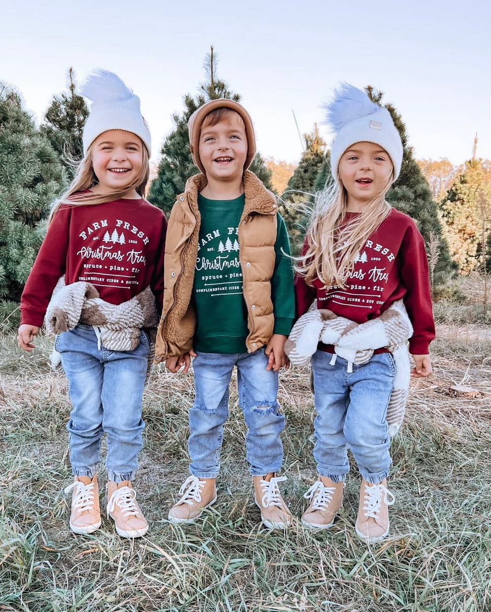 Fresh Farm Kids & Adult Christmas Sweatshirt