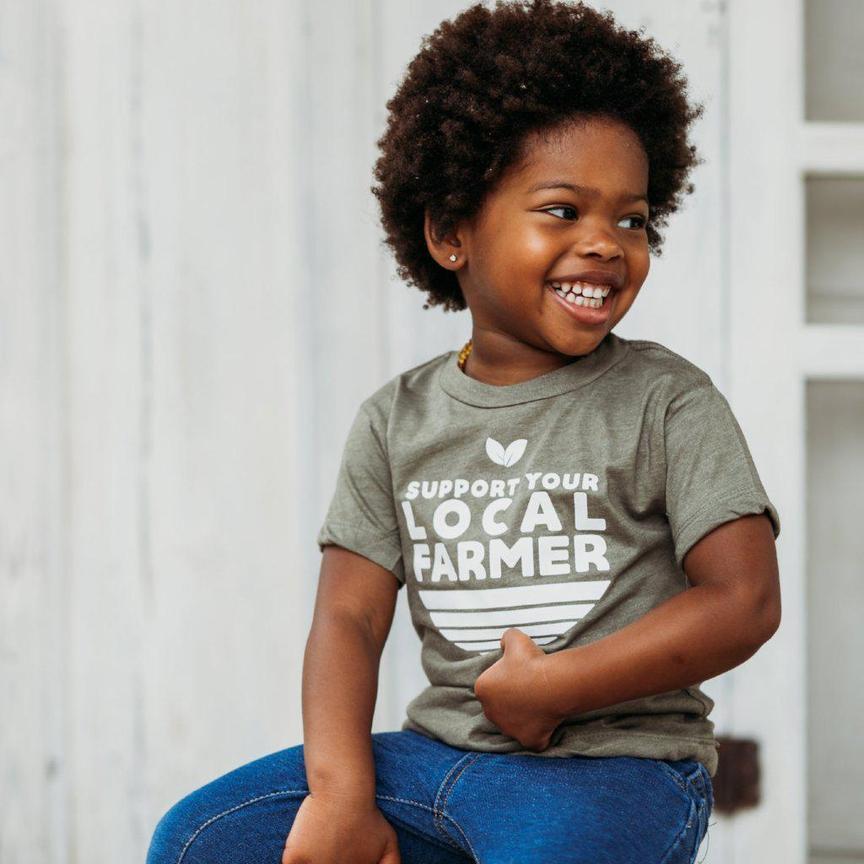 Support your Local Farmer - Heather Olive T-Shirt