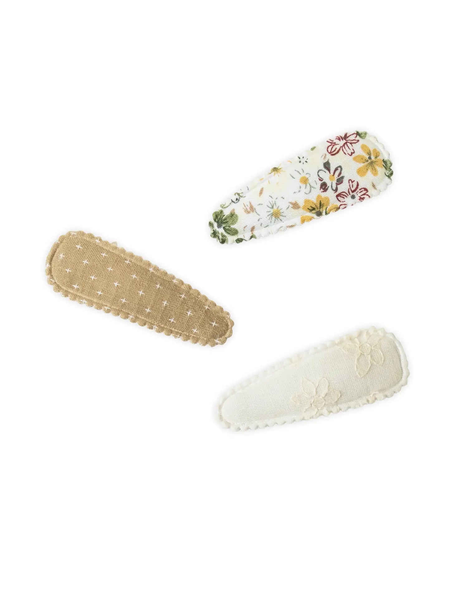 Baby Hair Clips 3 Pack - Dainty Floral