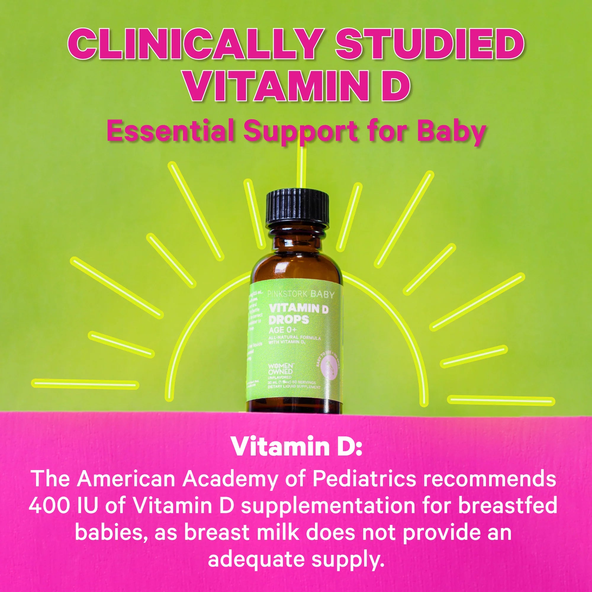 Pink Stork - Baby Vitamin D Drops