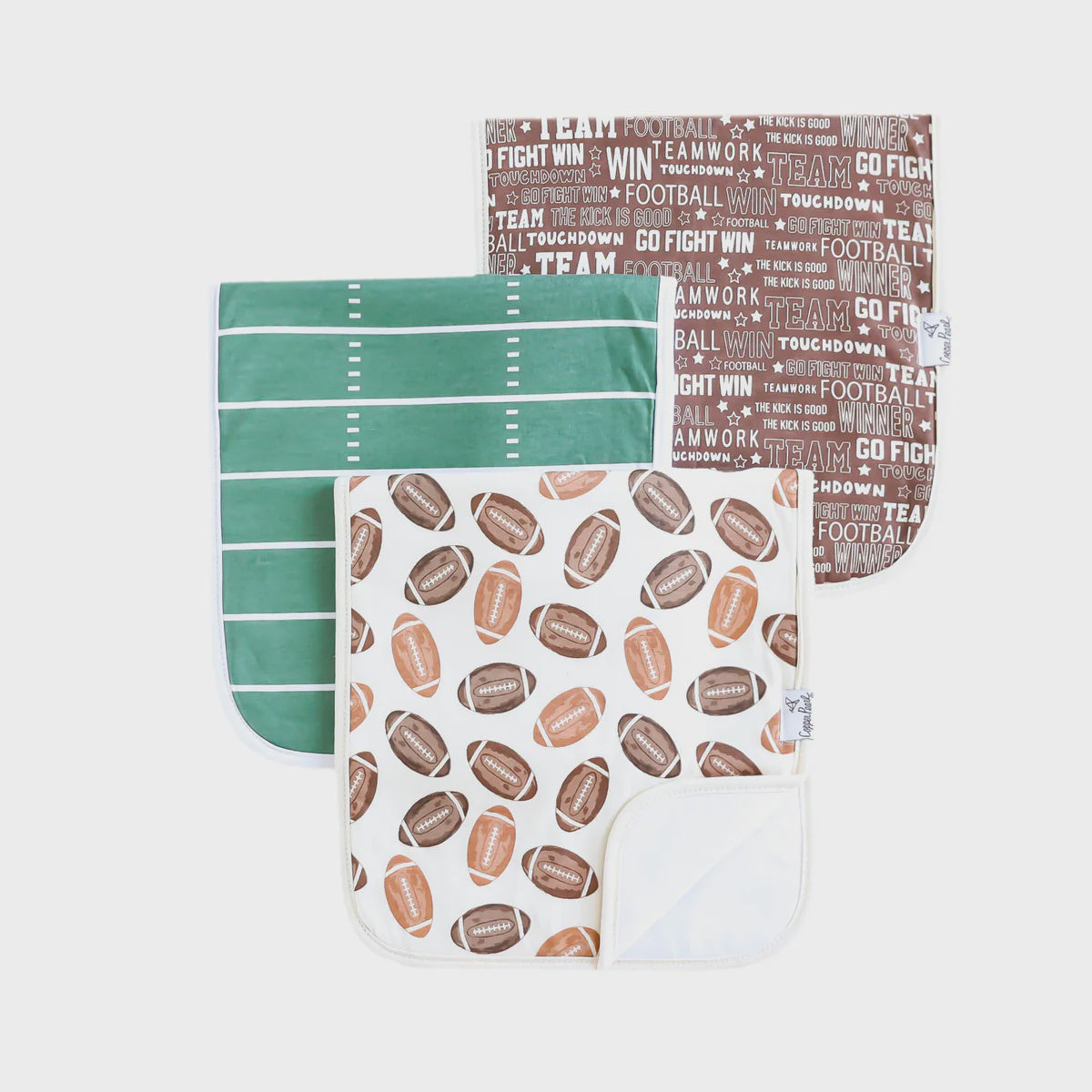 Copper Pearl Burp Cloths