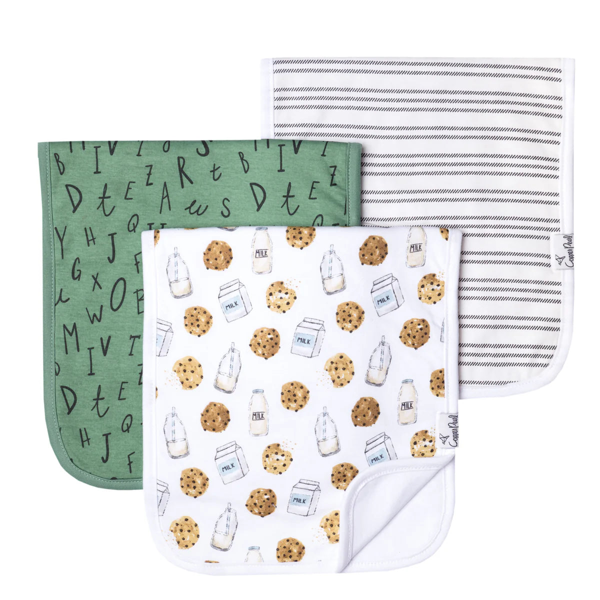 Copper Pearl Burp Cloths