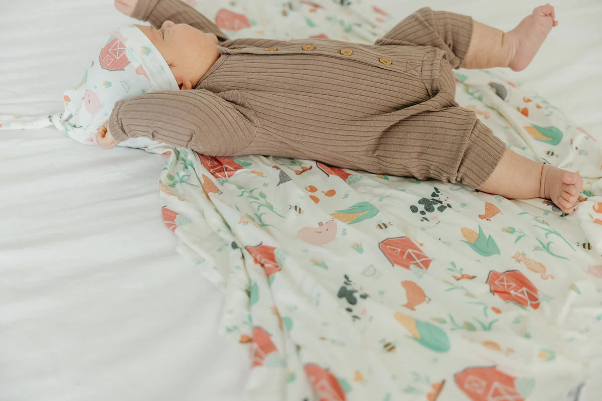 Copper Pearl Swaddle Blanket - Farmstead