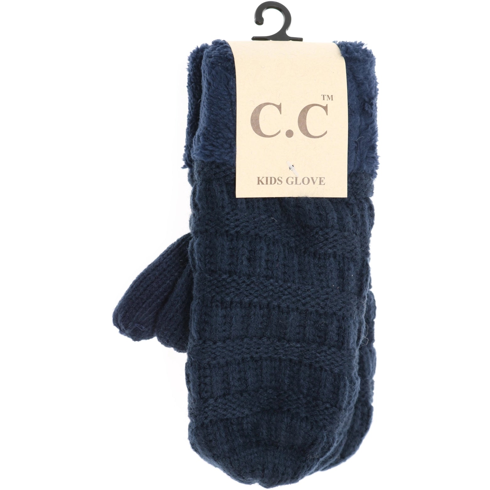 C.C. Beanie Kids Solid Fuzzy Lined Glove