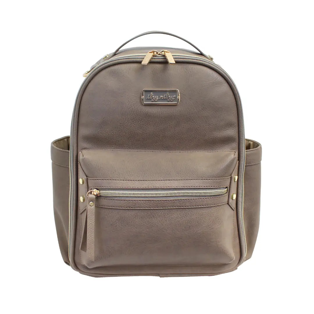 Itzy Ritzy - Taupe Itzy Mini Diaper Bag Backpack
