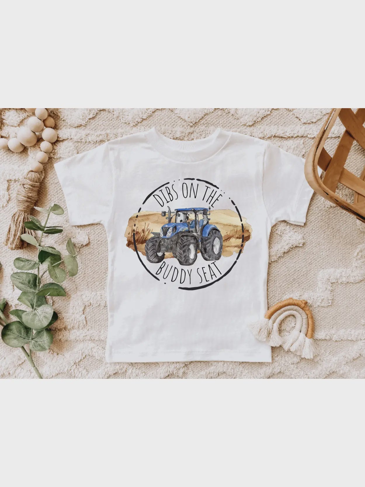 Avary Mae Inspirations - Cute Farm Tee Shirts - Blue Tractor