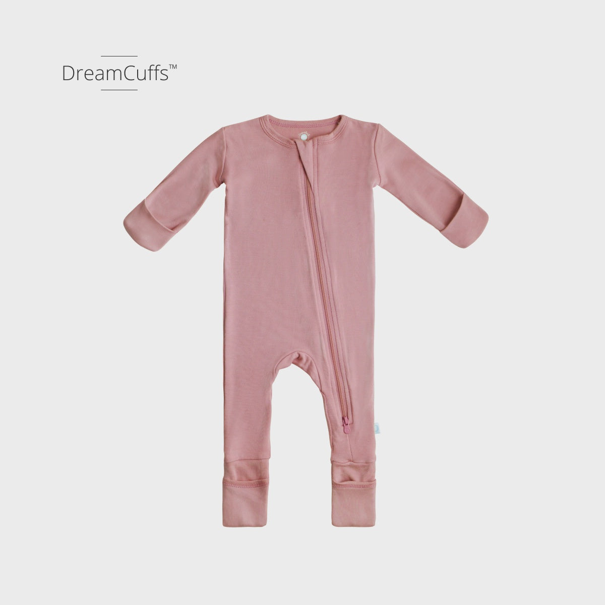 Dreamland Baby Bamboo Pajamas w/Dreamcuffs - Dusty Rose