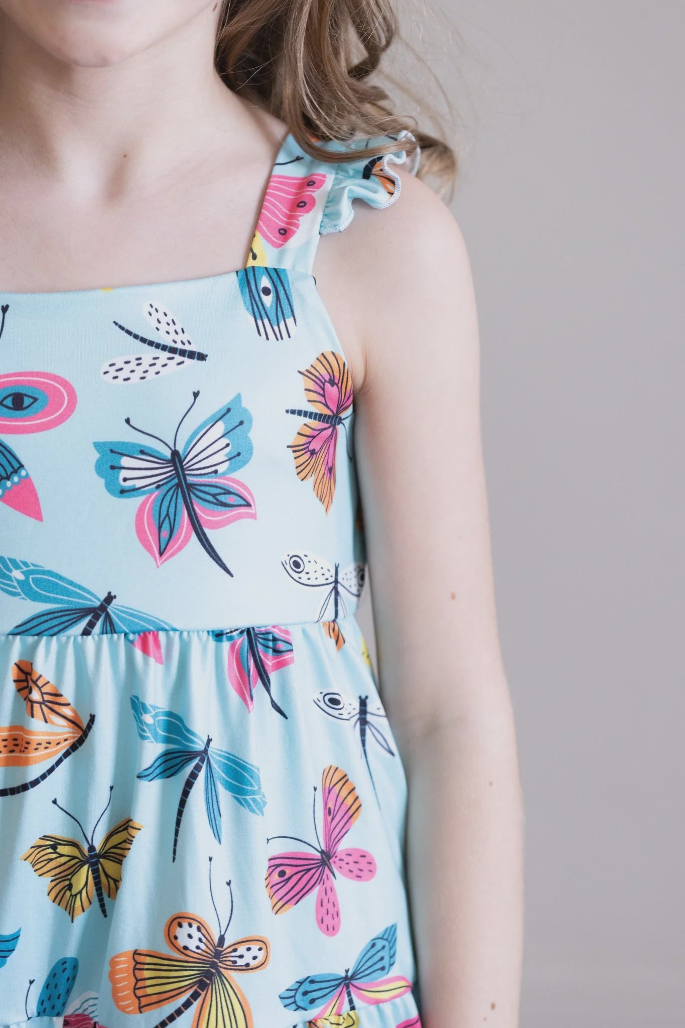 Mila & Rose - Little Flutters Ruffle Maxi Dress