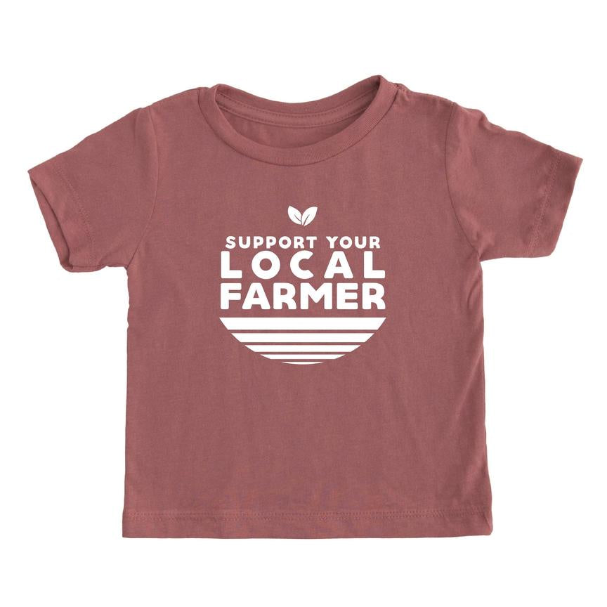 Support Your Local Farmer  - Mauve T-Shirt