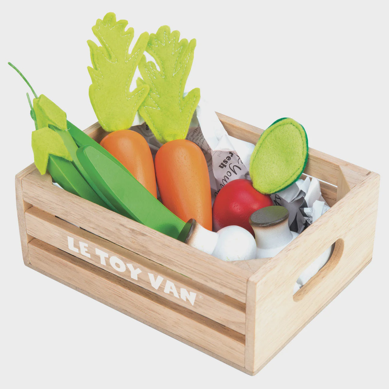 Le Toy Van - Harvest Vegetables Wooden Food Crate